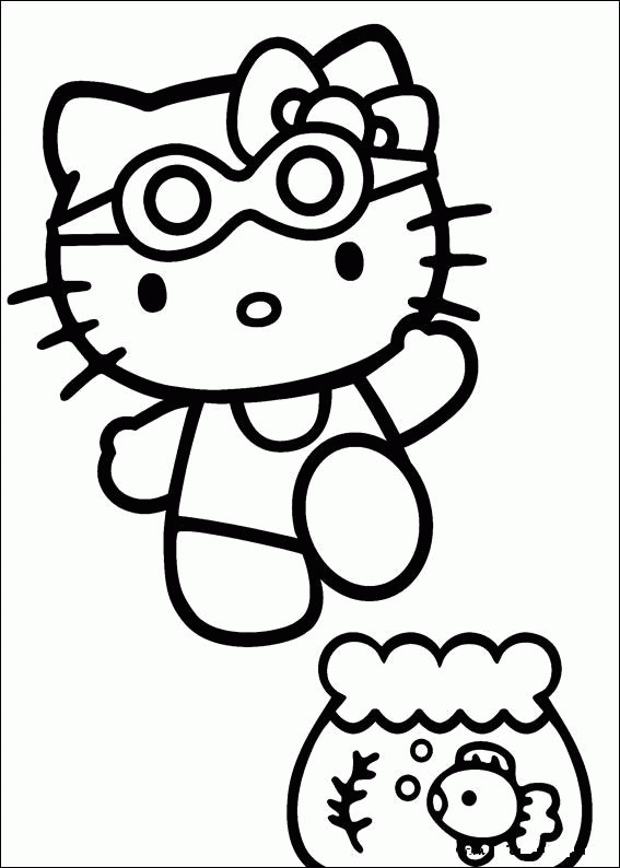 Hello Kitty kolorowanki